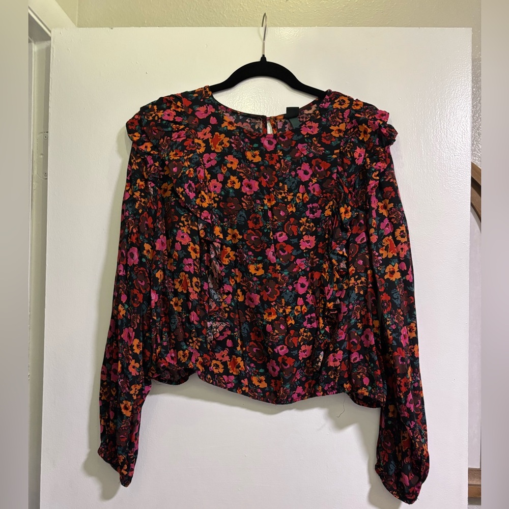 Wild Fable Floral Blouse - Red and Pink